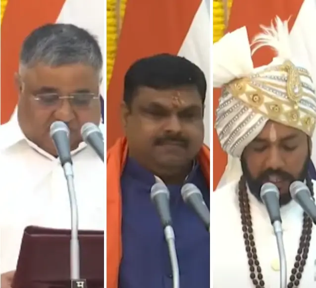 गजेन्द्र यादव,गुरु खुशवंत साहेब और राजेश अग्रवाल बने मंत्री, राज्यपाल नें दिलाई शपथ