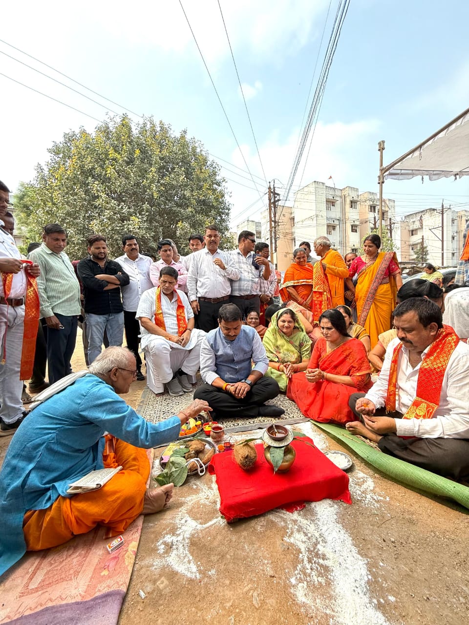 बेलतरा विधायक सुशांत शुक्ला ने किया निगम क्षेत्र में विकास कार्यों का भूमि पूजन