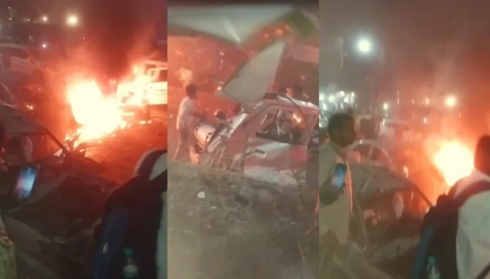 ब्रेकिंग -दिल्ली में लाल किले के पास चलती कार में धमाका, 11 की मौत, 47 घायल