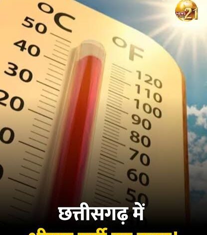छत्तीसगढ़ में बढ़ेगी गर्मी,अगले 5 दिन लू का अलर्ट